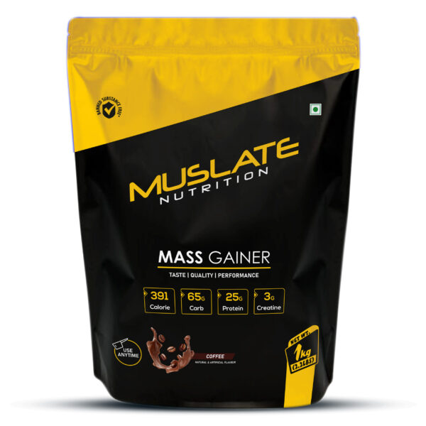 1 kg muslate mass gainer coffee flavor